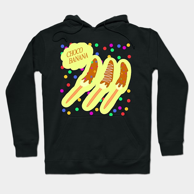 Choco Banana Hoodie by Pink_lil_Ghost